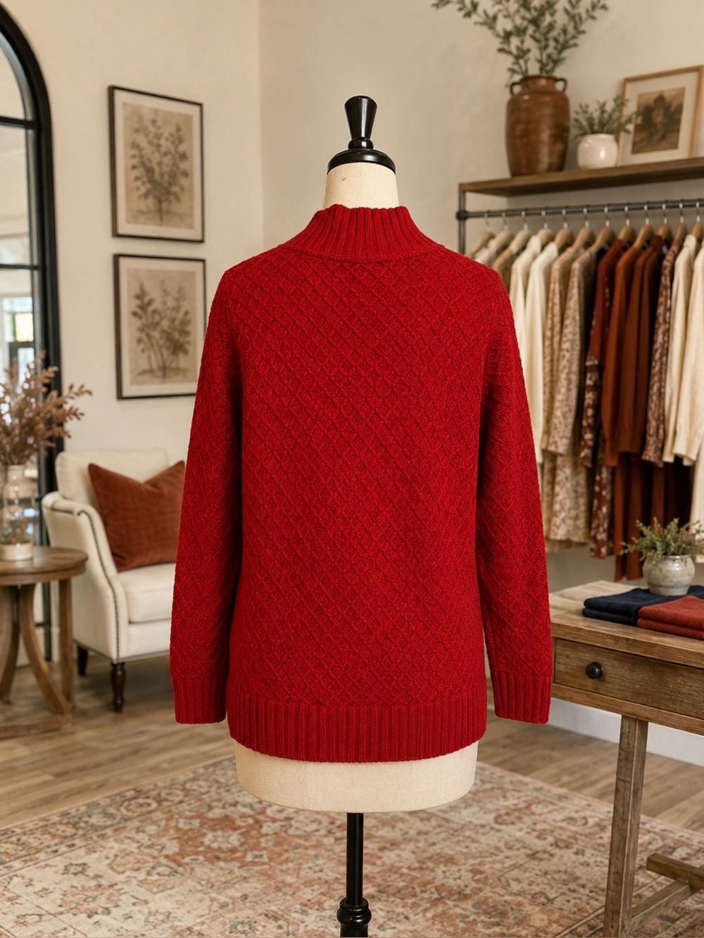 Talbots Red Cardigan - Small - Picture 15 of 16